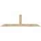 Ekena Millwork Portland Rough Sawn Timber Gable Bracket, Douglas Fir, 96"W x 28"H x 2"D x 6"F, 7/12 Pitch GBW096X28X0206POR00RDF - alternate 1